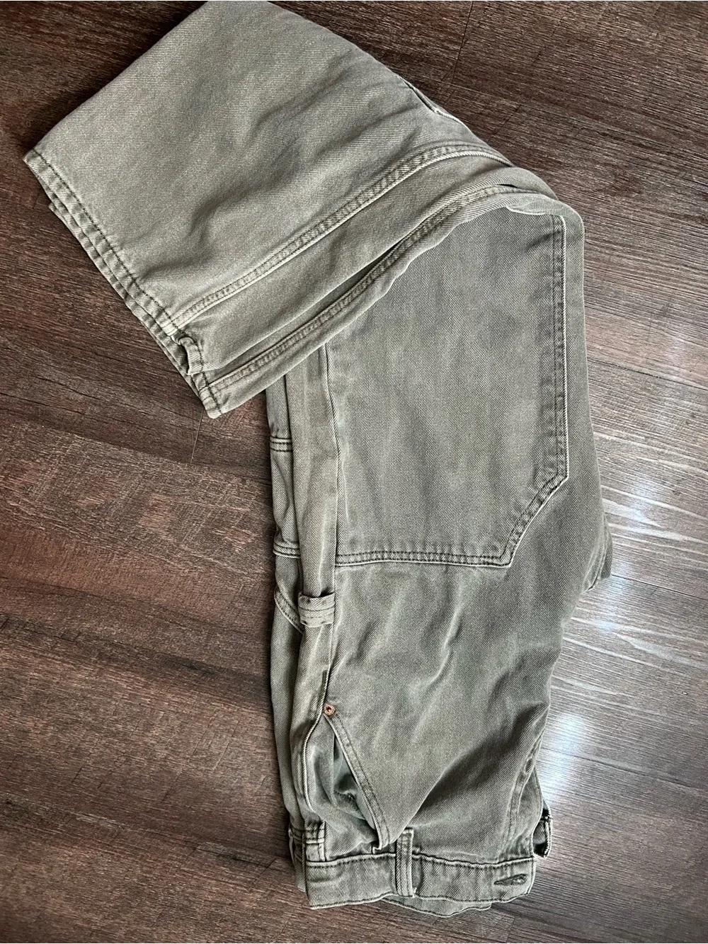 Boys Baggy Cargo Pants in light Gray